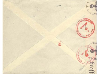 1941, DR Paris, firemní dopis zaslaný do Poděbrad