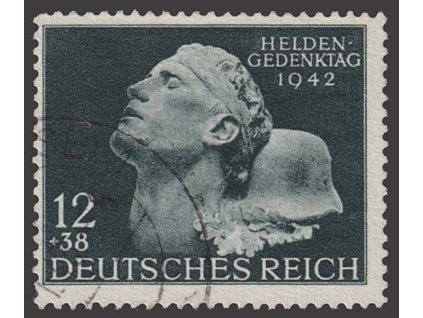 1942, 12Pf Pomník, MiNr.812, razítkované