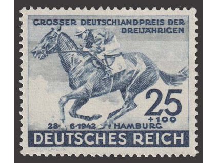 1942, 25Pf Modrá stuha, MiNr.814, **