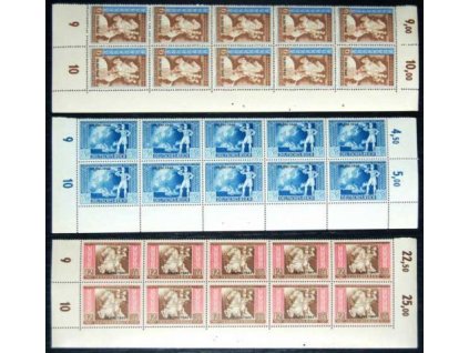 1942, 3-12Pf MiNr.823-5, ** , 10pásy