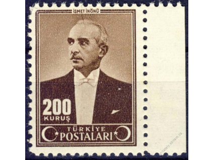 1942/43, 200K Ismet Inönü, MiNr.1132, * po nálepce