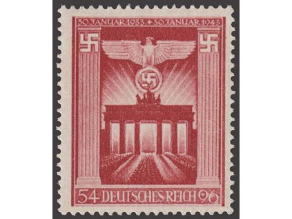 1943, 54Pf Brandenburská brána, MiNr.829, **
