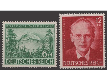 1943, 6-12Pf série, MiNr.855-56, **