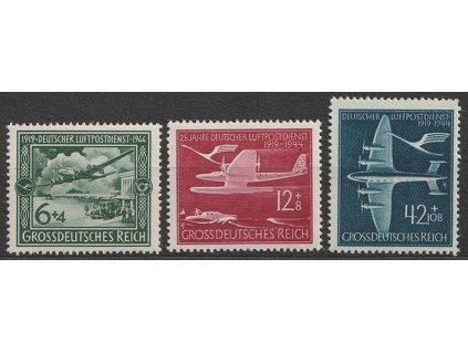 1944, 6-42Pf série, MiNr.866-68, **