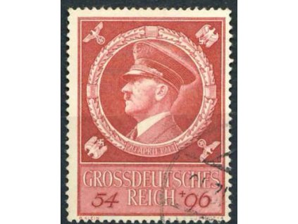 1944, 54Pf Hitler, MiNr.887, razítkované