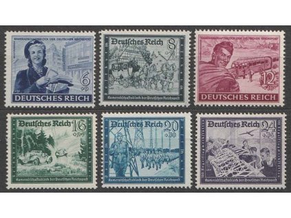 1944, 6-24Pf série, MiNr.888-93, **