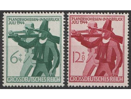 1944, 6-12Pf série, MiNr.897-98, **