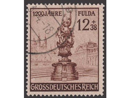 1944, 12Pf Fulda, MiNr.886, razítkované