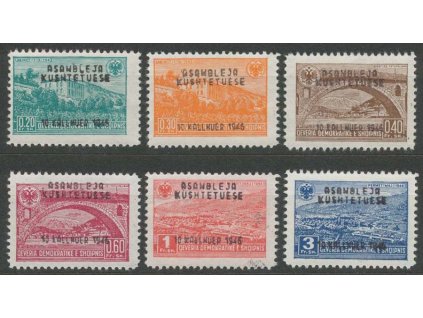 1945, 0.20-3 Fr série, MiNr.396-401, **