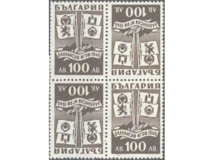 1946, 100L Sportovní hry, 4blok, **