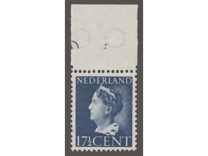 1946, 17 1/2C Vilemína, krajový kus, DZ, MiNr.450, **