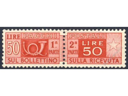 1946, 50L Paketmarken, MiNr.76, **