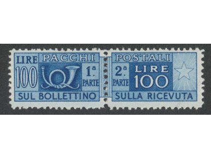 1946, 100L Paketmarken, MiNr.77, **