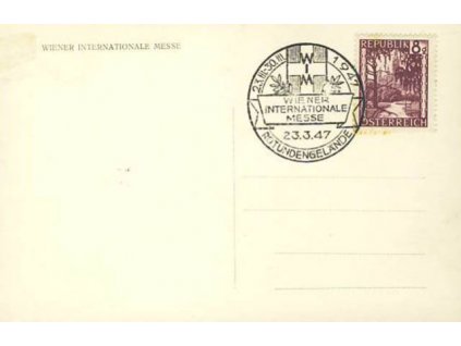 1947, Wien, Rotundengelände, 2 ks pohlednic, neprošlé