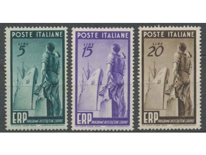 1949, 5-20L série ERP, MiNr.774-76, * po nálepce