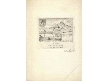 Fridrich, rytina z roku 1975, A5, ruční papír