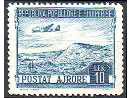 1950, 10L letecká, MiNr.493, **