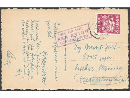 1950, DR Brussel, let. pohlednice