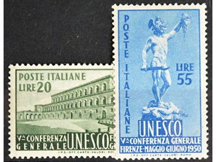 1950, 20-55L série Unesco, * po nálepce