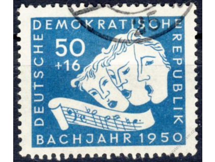 1950, 50Pf Bach, MiNr.259, razítkované