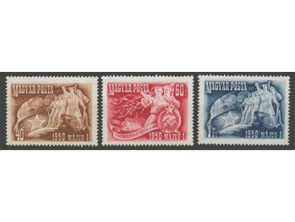 1950, 40f-1Fr série 1.máj, MiNr.1095-97, **
