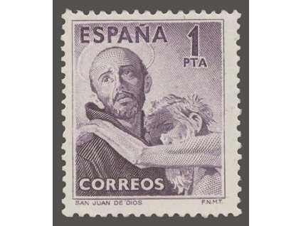 1950, 1Pta San Juan de Dios, MiNr.973, * po nálepce
