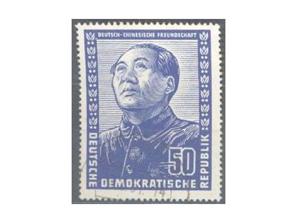 1951, 50Pf Mao Ze Dong, horší jakost, MiNr.288, razítkovaná