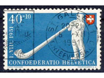 1951, 40C Trubač, MiNr.559, razítkované