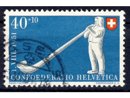 1951, 40C Trubač, MiNr.559, razítko