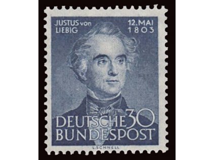 1953, 30Pf Liebig, MiNr.166, * po nálepce