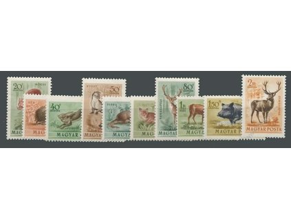 1953, 6f-2Ft série známek Fauna, MiNr.1285-94, **