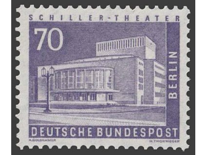 1956, 70Pf Budovy, MiNr.152, **