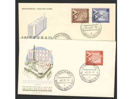 1957, DR Berlin, 2 ks FDC