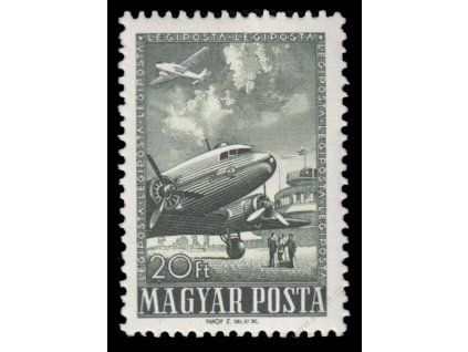 1957, 20Ft letecká, MiNr.1496A, **