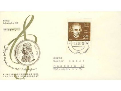 1959, DR München, FDC MiNr.318