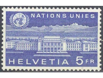 1960, ONU/UNO, 5Fr Palác národů, **