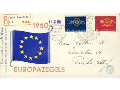 1960, FDC MiNr.753-54, zasláno rekomando do ČSR