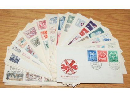 1961, kompletní sada FDC