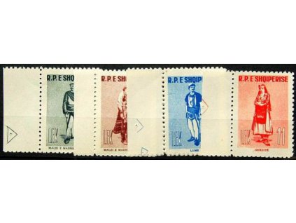 1961, 1-11L série Kroje, MiNr.623-26, **