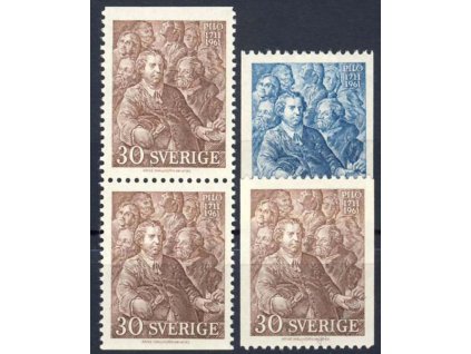 1961, 30Ö-1.40Kr série Gustaf, MiNr.471-72, **