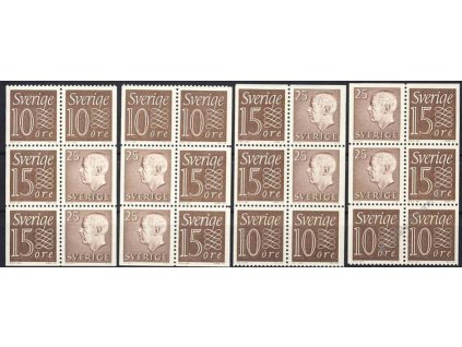 1961/64, 6bloky, sestava zoubkování, **