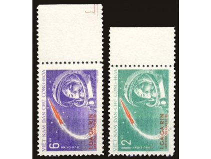 Vietnam, 1961, 12xu série Gagarin, Nr.166-67A, (*)