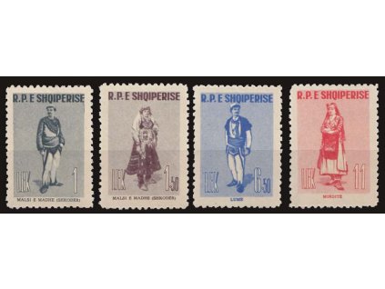 1961, 1-11L série Kroje, MiNr.623-26, **