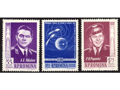 1962, 55B-1.75L série Vostok, MiNr.2096-98, **