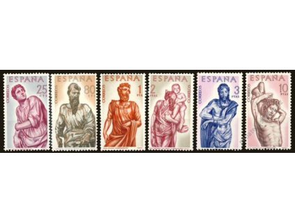 1962, 25C-10Pta série, MiNr.1327-32, **