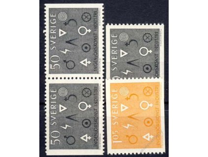 1963, 50Ö-1.05Kr série Symbol, MiNr.506-7, **