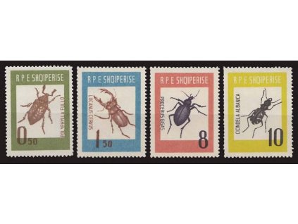 1963, 0.50-10L série Hmyz, MiNr.735-38, ** , kzy