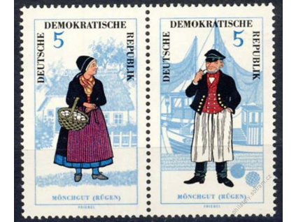 1964, 5Pf soutisk Kroje, MiNr.1074/1075, **