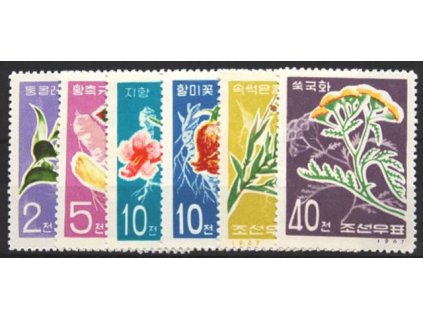 Korea-Nord, 1967, 2-40Ch série Flora, (*)