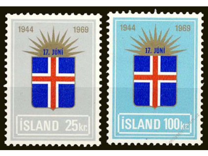 1969, 25-100Kr série, MiNr.430-31, **